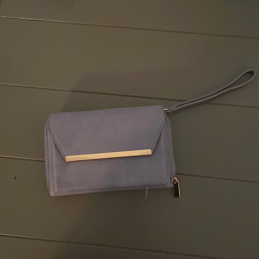 Periwinkle crossbody wristlet